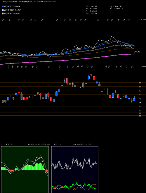 Munafa  (TSMU) stock tips, volume analysis, indicator analysis [intraday, positional] for today and tomorrow