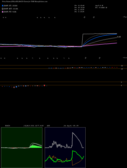MACD charts various settings share TSRI TSR, Inc. USA Stock exchange 