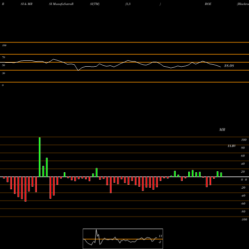 RSI & MRSI charts Blackrock Global BOE share USA Stock Exchange 