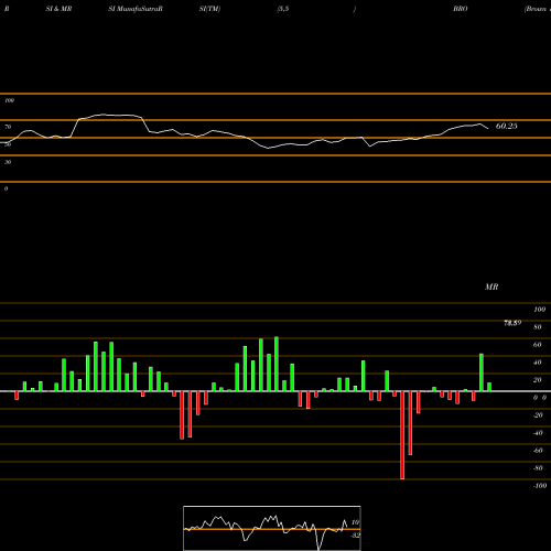 RSI & MRSI charts Brown & Brown, Inc. BRO share USA Stock Exchange 