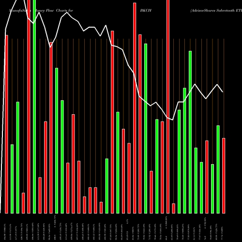 Money Flow charts share BKCH AdvisorShares Sabretooth ETF USA Stock exchange 