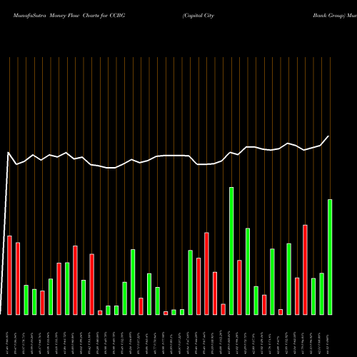 Money Flow charts share CCBG Capital City Bank Group USA Stock exchange 