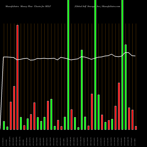 Money Flow charts share SELF Global Self Storage, Inc. USA Stock exchange 