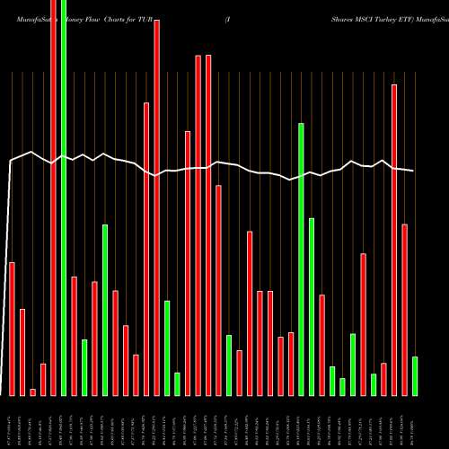 Money Flow charts share TUR IShares MSCI Turkey ETF USA Stock exchange 