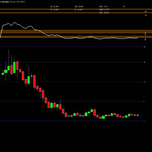 Monthly charts share ANGI ANGI Homeservices Inc. USA Stock exchange 