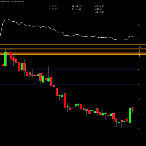 Monthly charts share AUBN Auburn National Bancorporation, Inc. USA Stock exchange 