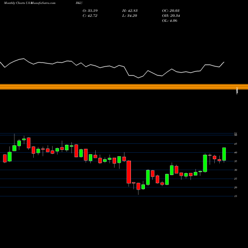 Monthly charts share BKU BankUnited, Inc. USA Stock exchange 