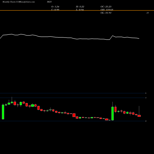 Monthly charts share BKYI BIO-key International, Inc. USA Stock exchange 