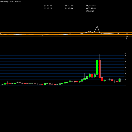 Monthly charts share CSPI CSP Inc. USA Stock exchange 