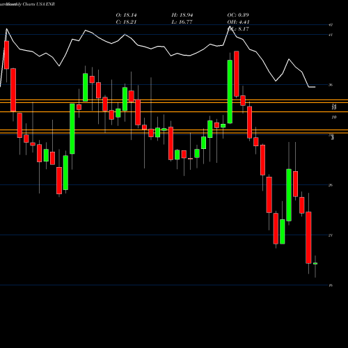 Monthly charts share ENR Energizer Holdings, Inc. USA Stock exchange 