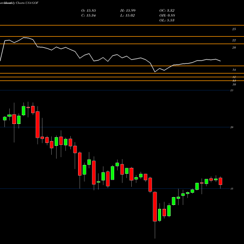 Monthly charts share GOF Guggenheim Strategic Opportunities Fund USA Stock exchange 