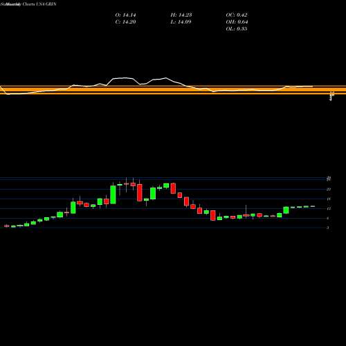 Monthly charts share GRIN Grindrod Shipping Holdings Ltd. USA Stock exchange 