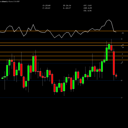 Monthly charts share IIIV I3 Verticals, Inc. USA Stock exchange 