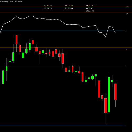 Monthly charts share MSVB Mid-Southern Bancorp, Inc. USA Stock exchange 