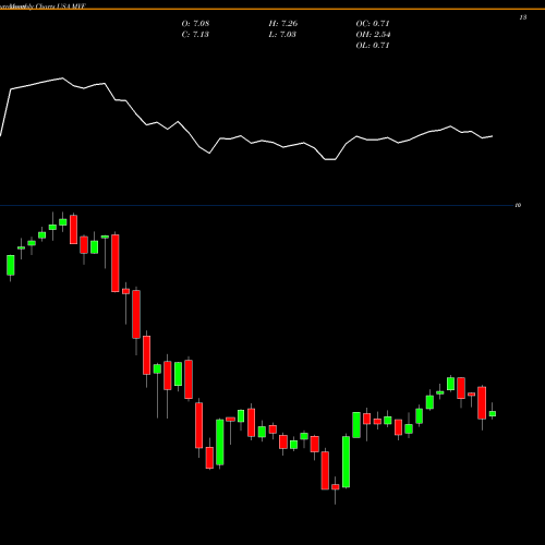 Monthly charts share MVF MuniVest Fund, Inc. USA Stock exchange 