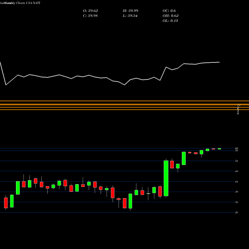 Monthly charts share NATI National Instruments Corporation USA Stock exchange 