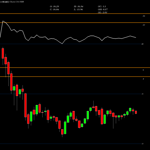 Monthly charts share NBB Nuveen Taxable Municipal Income Fund USA Stock exchange 