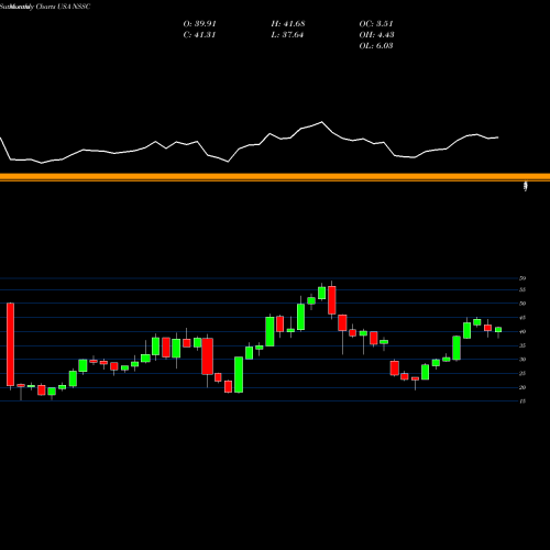 Monthly charts share NSSC NAPCO Security Technologies, Inc. USA Stock exchange 