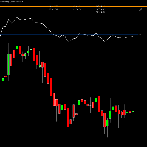 Monthly charts share NXN Nuveen Insured New York Select Tax-Free Income Portfolio USA Stock exchange 