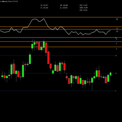 Monthly charts share OI Owens-Illinois, Inc. USA Stock exchange 
