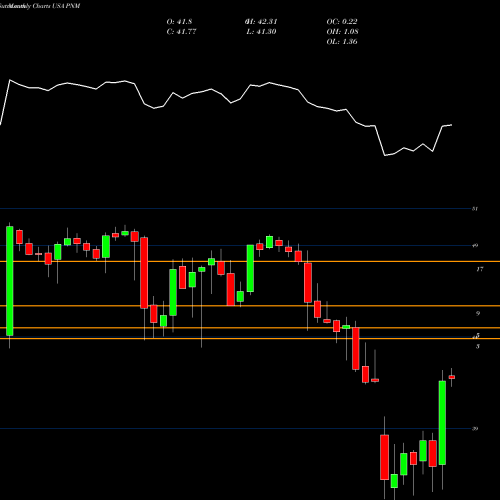 Monthly charts share PNM PNM Resources, Inc. (Holding Co.) USA Stock exchange 