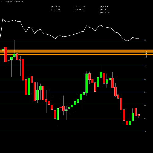 Monthly charts share PRO PROS Holdings, Inc. USA Stock exchange 