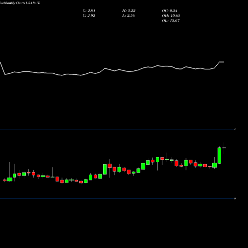 Monthly charts share RAVE Rave Restaurant Group, Inc. USA Stock exchange 