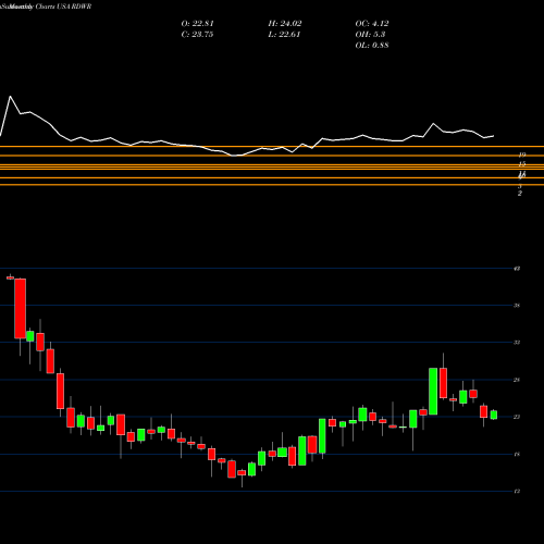Monthly charts share RDWR Radware Ltd. USA Stock exchange 