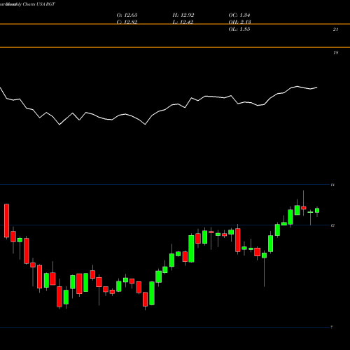 Monthly charts share RGT Royce Global Value Trust, Inc. USA Stock exchange 