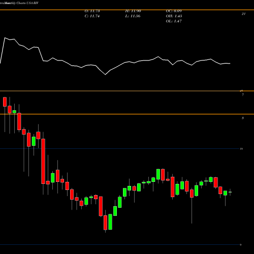 Monthly charts share RIV RiverNorth Opportunities Fund, Inc. USA Stock exchange 