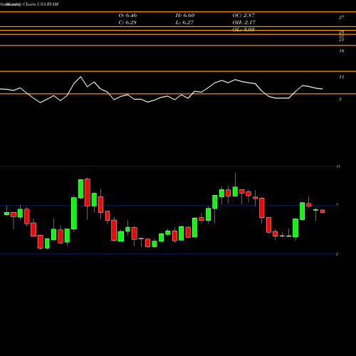Monthly charts share RYAM Rayonier Advanced Materials Inc. USA Stock exchange 