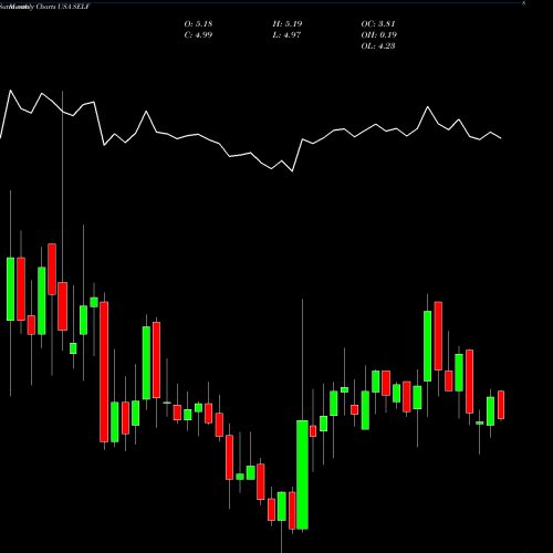 Monthly charts share SELF Global Self Storage, Inc. USA Stock exchange 