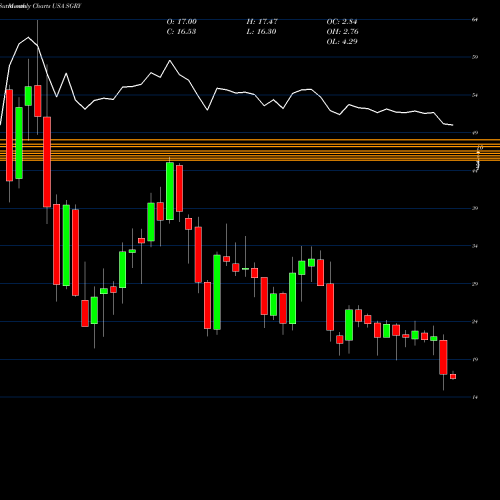 Monthly charts share SGRY Surgery Partners, Inc. USA Stock exchange 