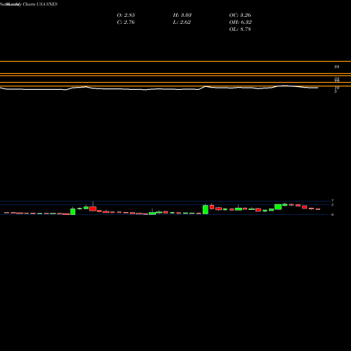 Monthly charts share SNES SenesTech, Inc. USA Stock exchange 