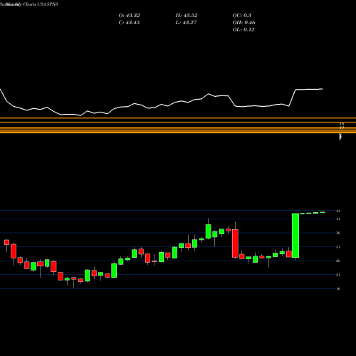 Monthly charts share SPNS Sapiens International Corporation N.V. USA Stock exchange 