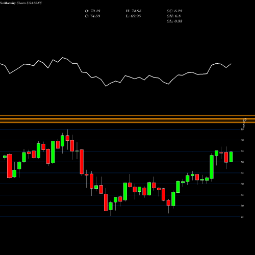 Monthly charts share SSNC SS&C Technologies Holdings, Inc. USA Stock exchange 