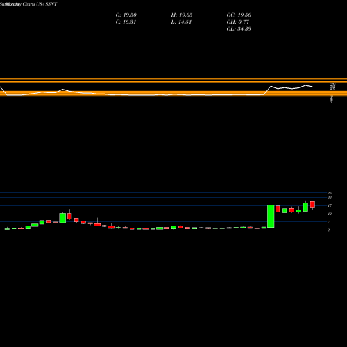 Monthly charts share SSNT SilverSun Technologies, Inc. USA Stock exchange 