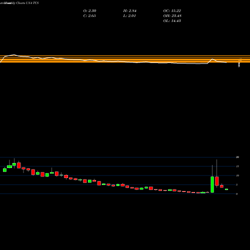 Monthly charts share TCS Container Store (The) USA Stock exchange 