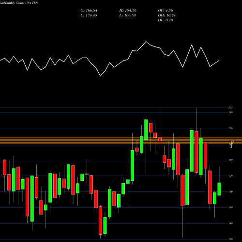 Monthly charts share TXN Texas Instruments Incorporated USA Stock exchange 