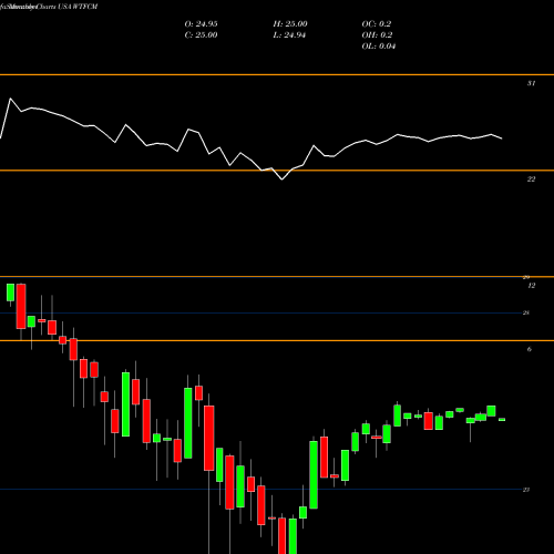 Monthly charts share WTFCM Wintrust Financial Corporation USA Stock exchange 