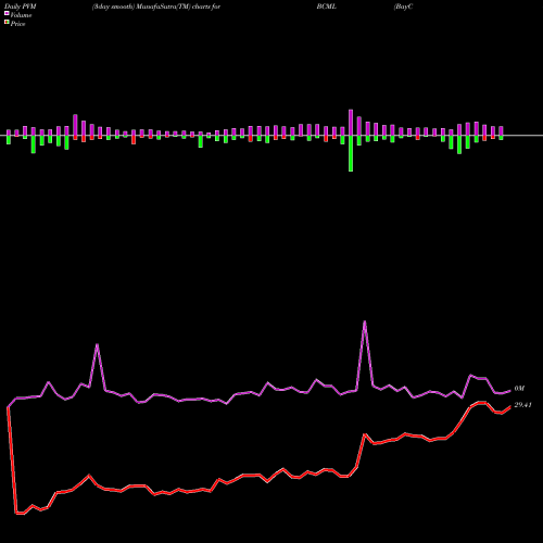 PVM Price Volume Measure charts BayCom Corp BCML share USA Stock Exchange 