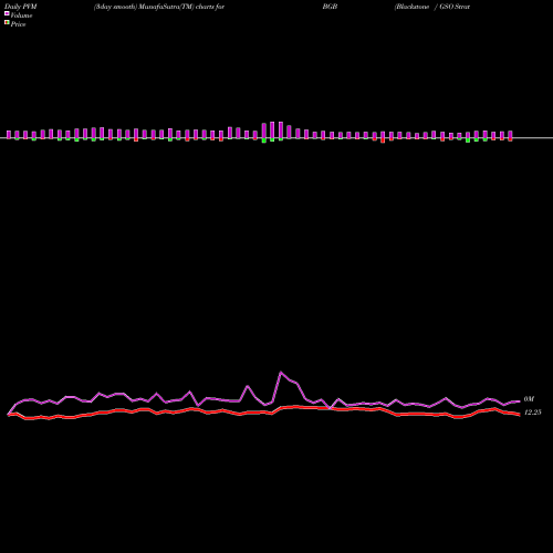PVM Price Volume Measure charts Blackstone / GSO Strategic Credit Fund BGB share USA Stock Exchange 