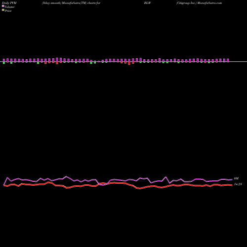 PVM Price Volume Measure charts Citigroup Inc. BLW share USA Stock Exchange 