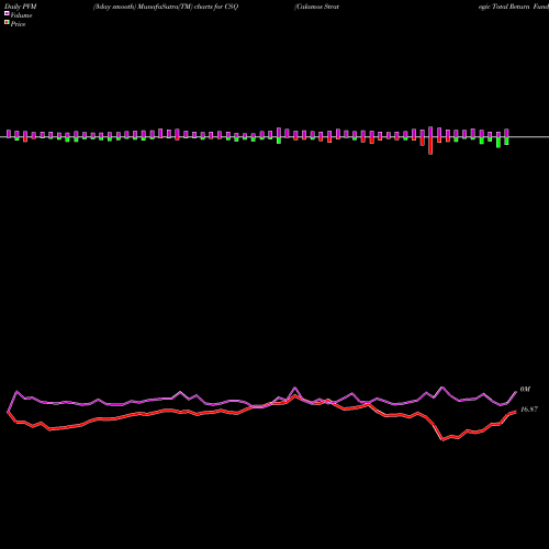 PVM Price Volume Measure charts Calamos Strategic Total Return Fund CSQ share USA Stock Exchange 