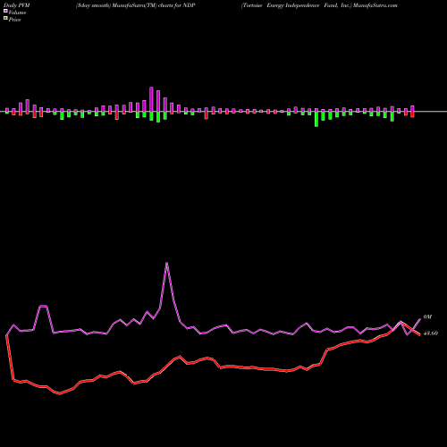 PVM Price Volume Measure charts Tortoise Energy Independence Fund, Inc. NDP share USA Stock Exchange 