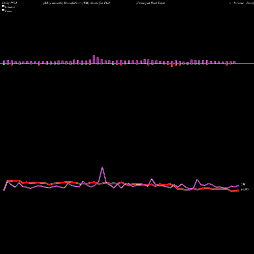 PVM Price Volume Measure charts Principal Real Estate Income Fund PGZ share USA Stock Exchange 