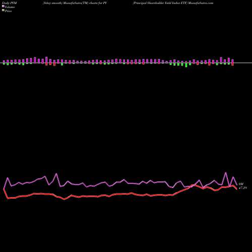 PVM Price Volume Measure charts Principal Shareholder Yield Index ETF PY share USA Stock Exchange 