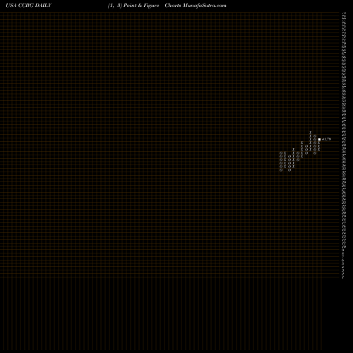 Free Point and Figure charts Capital City Bank Group CCBG share USA Stock Exchange 