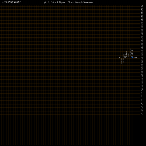 Free Point and Figure charts Global X Internet Of Things ETF SNSR share USA Stock Exchange 