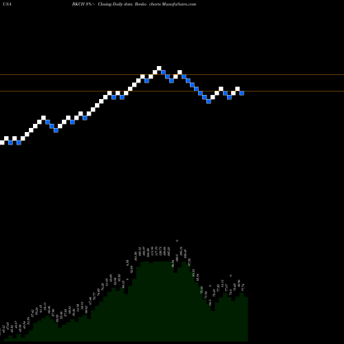 Free Renko charts AdvisorShares Sabretooth ETF BKCH share USA Stock Exchange 